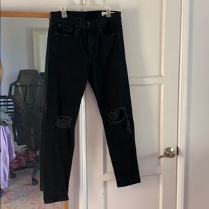 Rag & bone skinny fit distressed jeans. Size 34